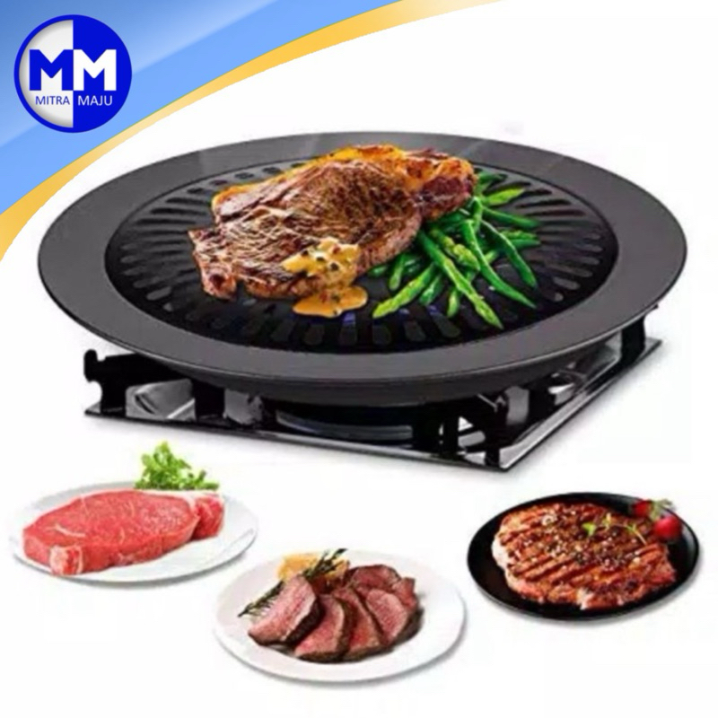 Pembakaran Panggangan Grill Ikan Daging Bulat