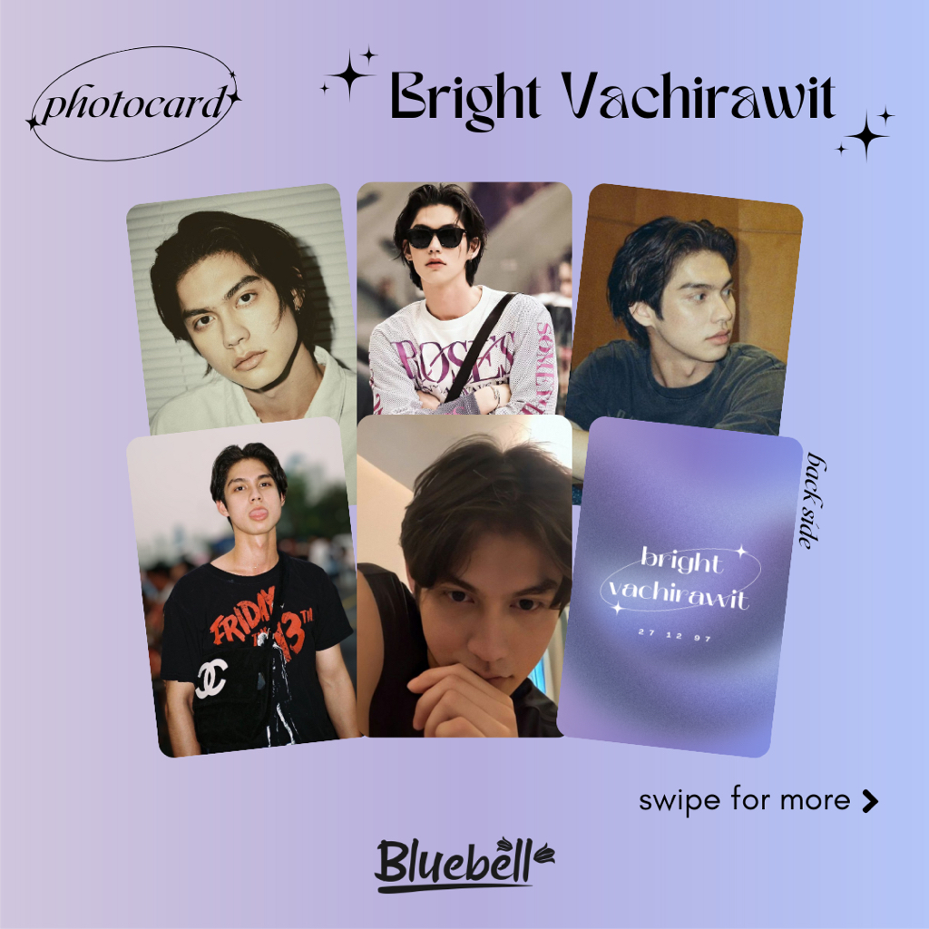 Unofficial Photocard Bright Vachirawit Chivaaree @bbrightvc Aktor Thailand Cloud9 Entertainment Thai
