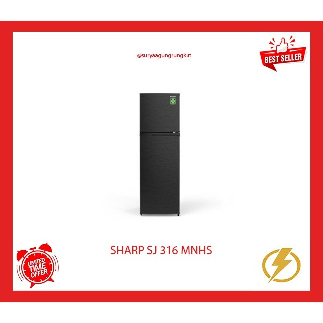 KULKAS SHARP 2 PINTU - SJ 316 MNHS