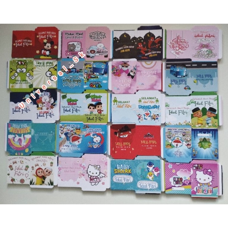 

Terlaris Amplop Lebaran Kartun Muslim Medium 7X12 1lembar