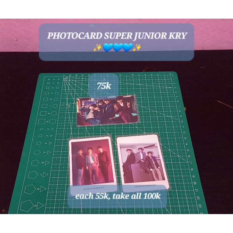 PHOTOCARD SUPER JUNIOR KRY KYUHYUN RYEOWOOK YESUNG JOIN HANDS PC GROUP WHEN WE WERE US