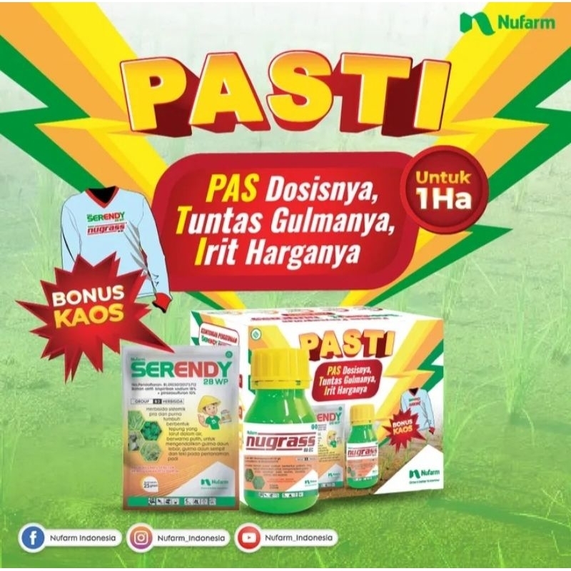 Serendy Co-pack (paket nugrass & serendy) BONUS KAOS