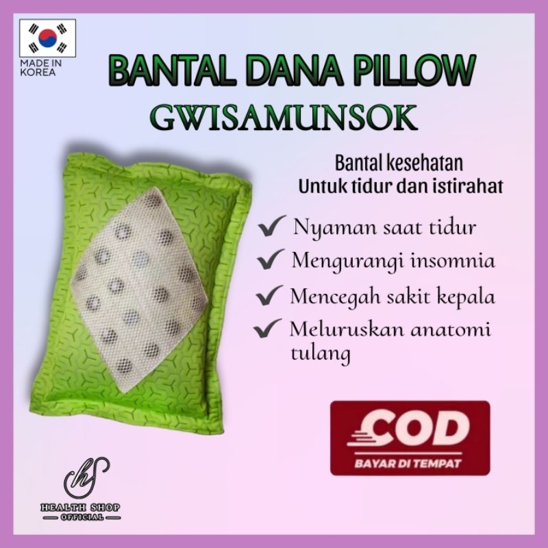 Bantal Kesehatan DANA PILLOW Gwisamunsok Nyaman Untuk Tidur ORIGINAL Made in Korea By JM THERAPY