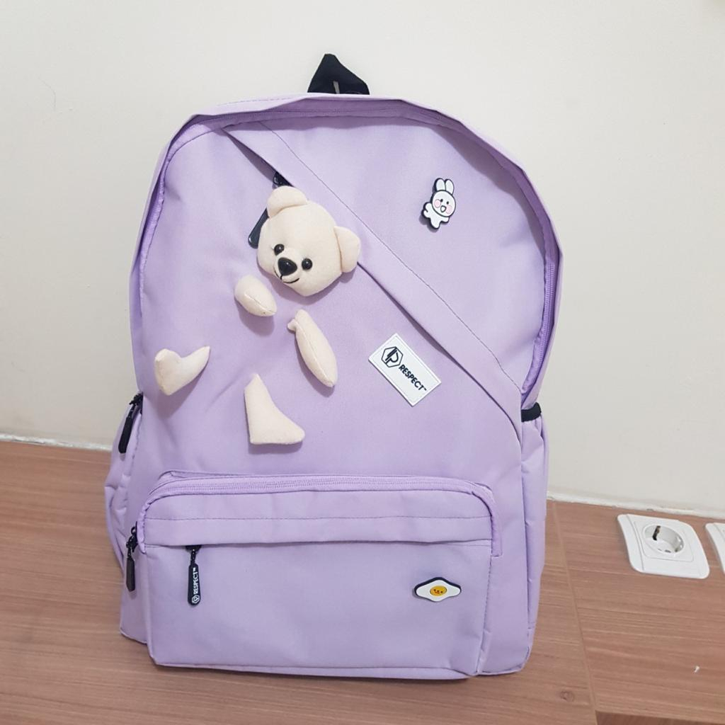 Tas Sekolah Anak Perempuan Warna Ungu