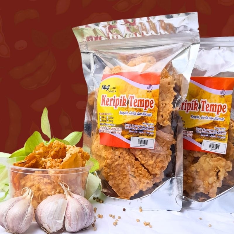 

KERIPIK TEMPE 100 GR 135 GR 200 GR 225 GR| ANEKA KERIPIK HOMEMADE BY MUJI SNACK