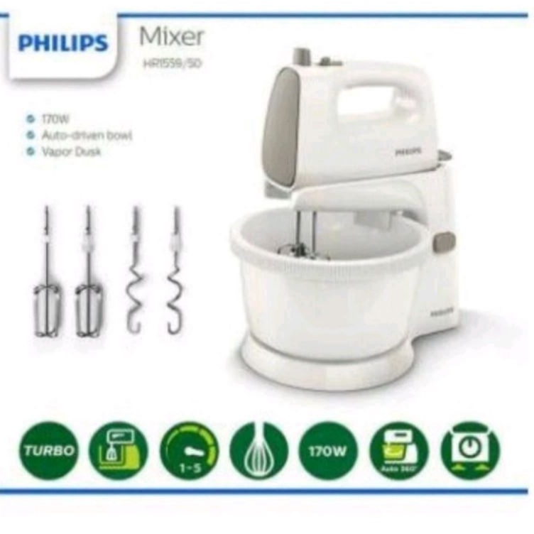 JSD PROMO MIXER PHILIPS 17W  Stand MixerPhilips With BOWL