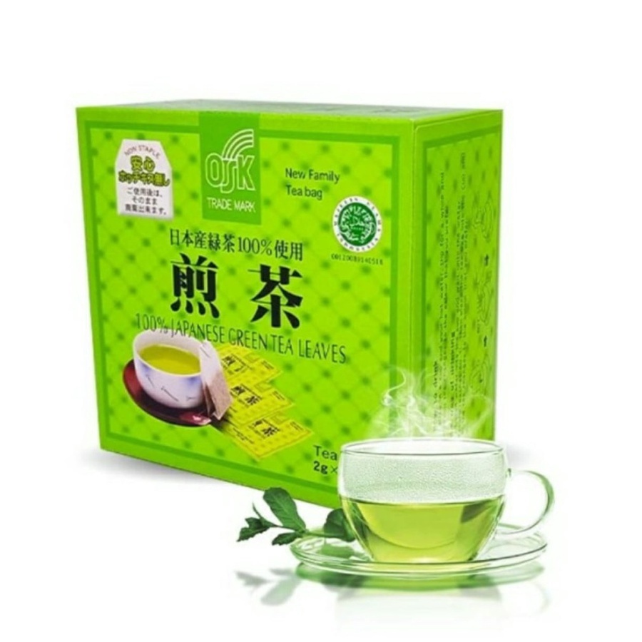 

OSK Japanese Green Tea /Teh Hijau Asli Jepang (2gr @ 50Bags 100gr