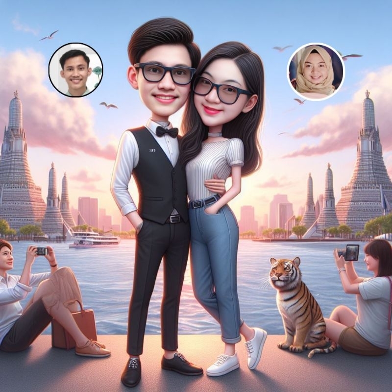 Edit foto karikatur 3D Murah