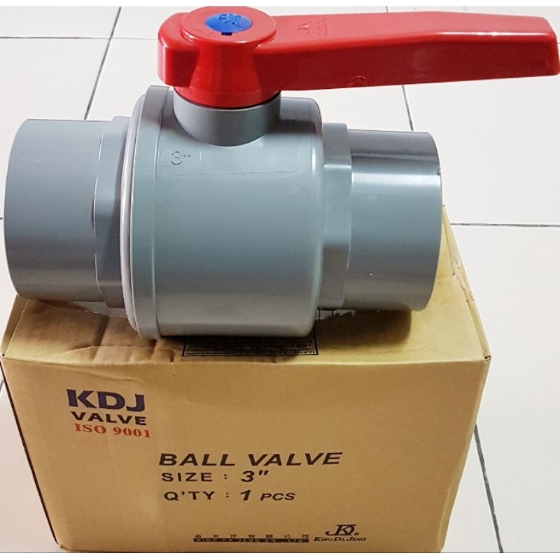 PVC Ball Valve KDJ 3" atau PVC Stop Kran KDJ 3 Inch
