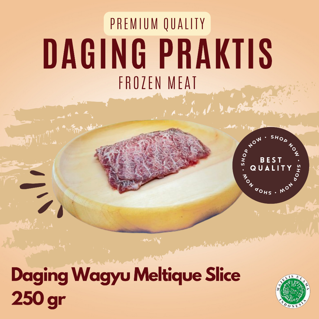 

Daging Wagyu Meltique Slice 250 gr