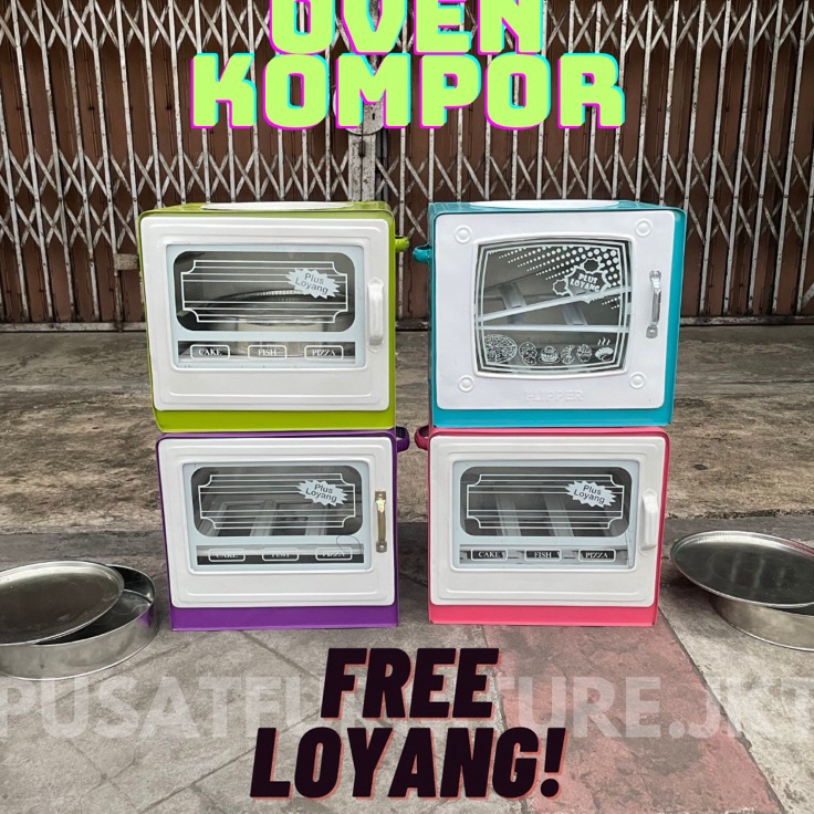 OVEN CAKE FLIPPER WARNA  OVEN TANGKRING  OVEN KOMPOR  OVEN DI ATAS KOMPOR WARNA CANTIIK r Kualitas P