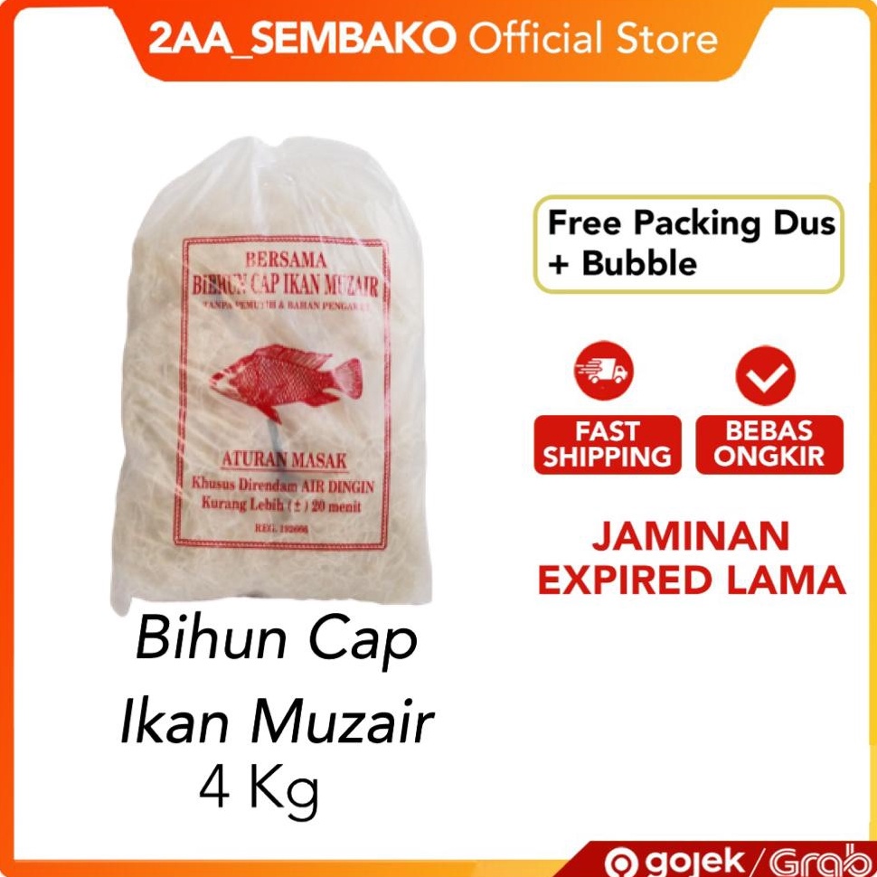 

PAKET LENGKAP Bihun Cap Ikan Muzair 4Kg