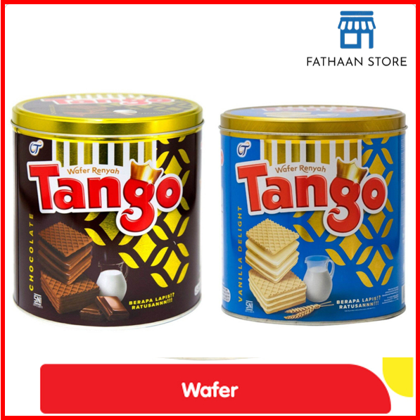 

Tango Wafer Kaleng 270 Gram Rasa Cokelat / Vanila Lengkap Ecer Grosir Murah