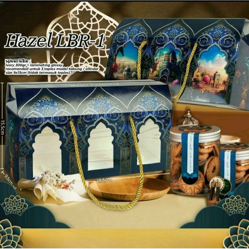 

BOX HAMPERS LEBARAN 3 toples | Box LEBARAN IDUL FITRI Box Idul Fitri Kotak Lebaran Kotak Hampers Kue Kering