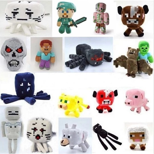 Boneka Zombie Boneka Creeper Boneka Ender Dragon Boneka Zombie Boneka Wolf Boneka Gashat