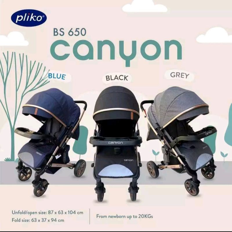 pliko baby stroller canyon 650