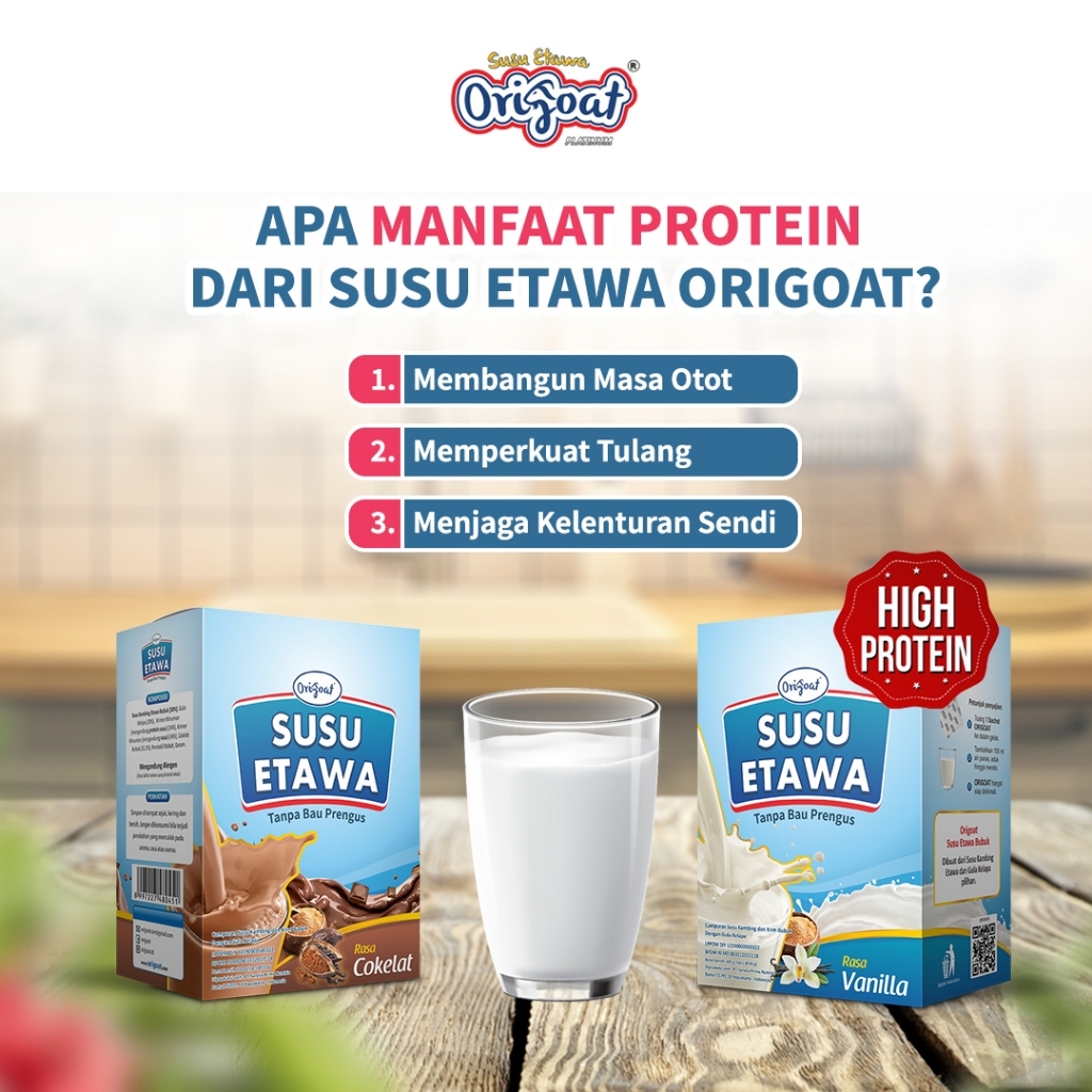 

Susu Etawa Origoat - Susu Kambing siap saji 100 gram