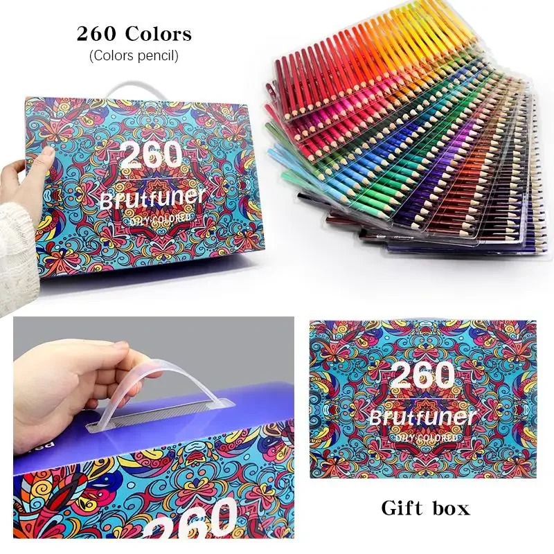 

YUH Brutfuner Pensil Warna Painting Oil Pencil Artist Color Set 260