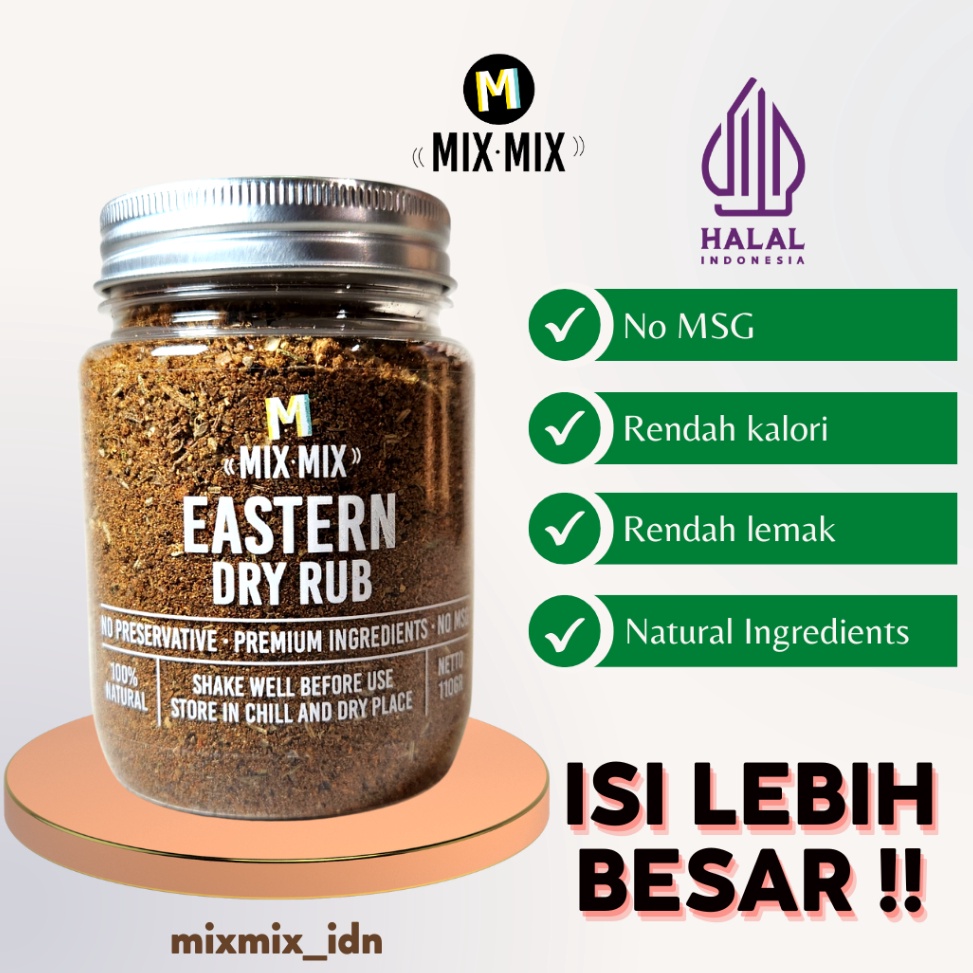 

NEW Mixmix Bumbu Marinasi Serba Guna Eastern Dry Rub Bumbu Marinasi Serba Guna 11 GRAM