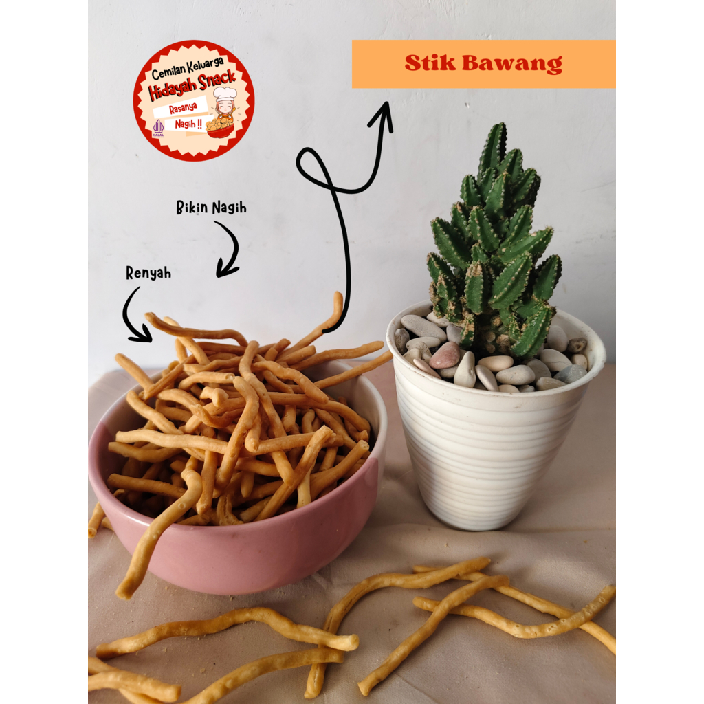 

PROMO!!! Stick Bawang 500 g, enak gurih renyah, tidak alot TERMURAH