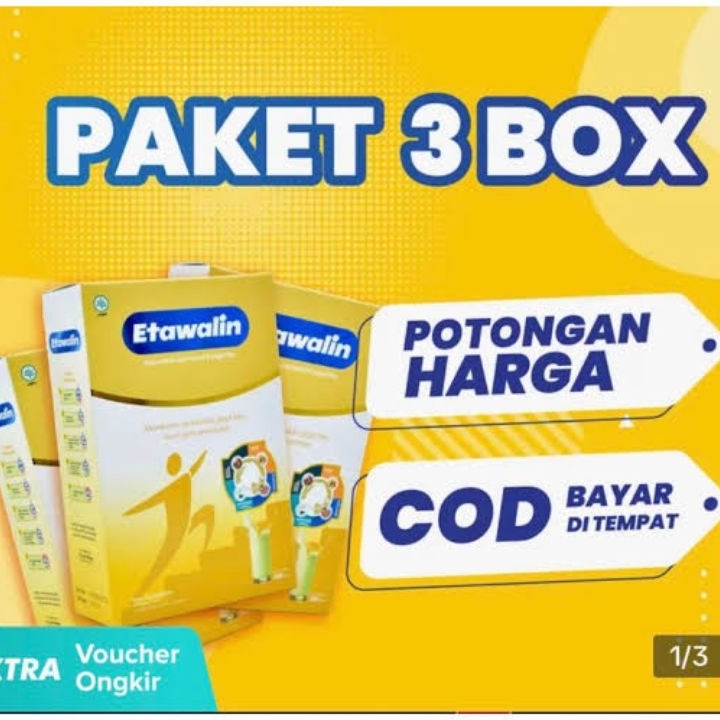 

COD PAKET 3 BOX ETAWALIN Susu Kambing Etawa Tingkatkan Kepadatan Kesehatan Tulang Sendi Susu Anti Asam Urat Rematik Reumatik Nyeri Sendi