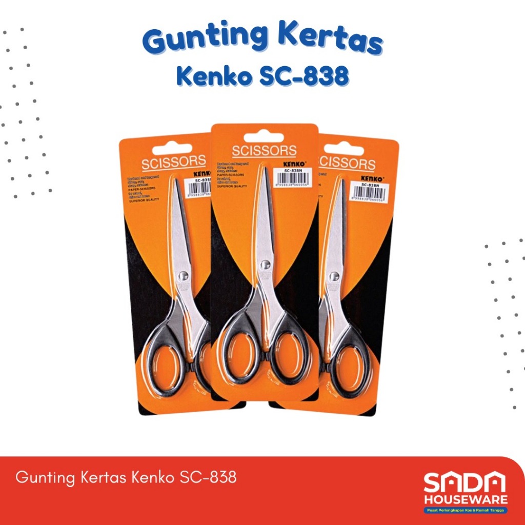 

Gunting kertas kenko sc-838 / gunting kertas sedang kenko