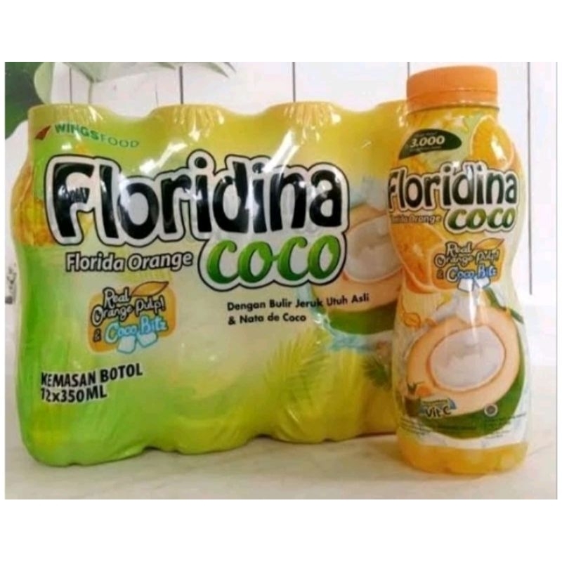 

Floridina orenge dan Coco 350ml isi 12btl