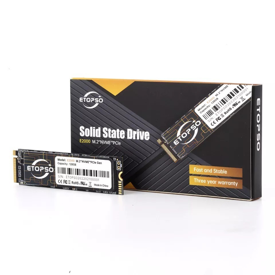 SSD M.2 NVME PCle 128GB 256GB 512GB 1TB ETOPSO E2000