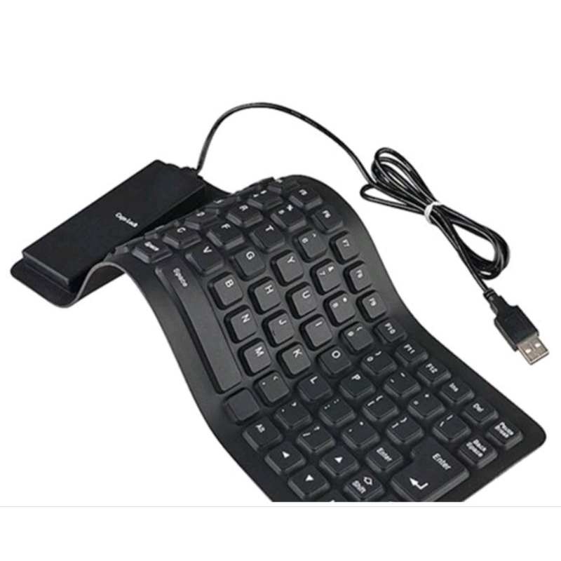 KEYBOARD FLEXIBEL USB KEYBOARD FLEXIBLE ANTI AIR BAHAN KARET/keyboard Flexible Portable Papan Ketik 