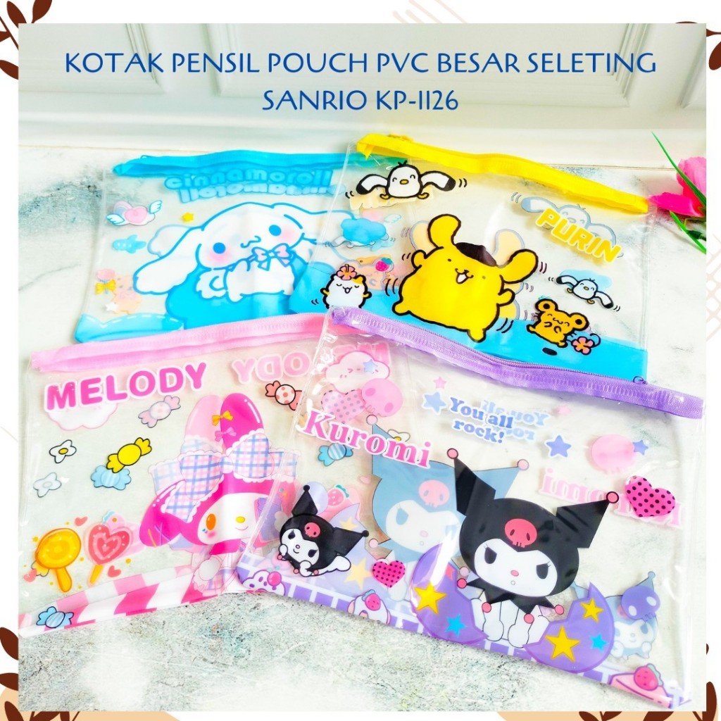 

KOTAK PENSIL POUCH PVC BESAR SELETING SANRIO KP-1126 PENCIL CASE TEPAK LUCU UNIK IMUT ALAT TULIS KANTOR SEKOLAH MURAH TERMURAH COD