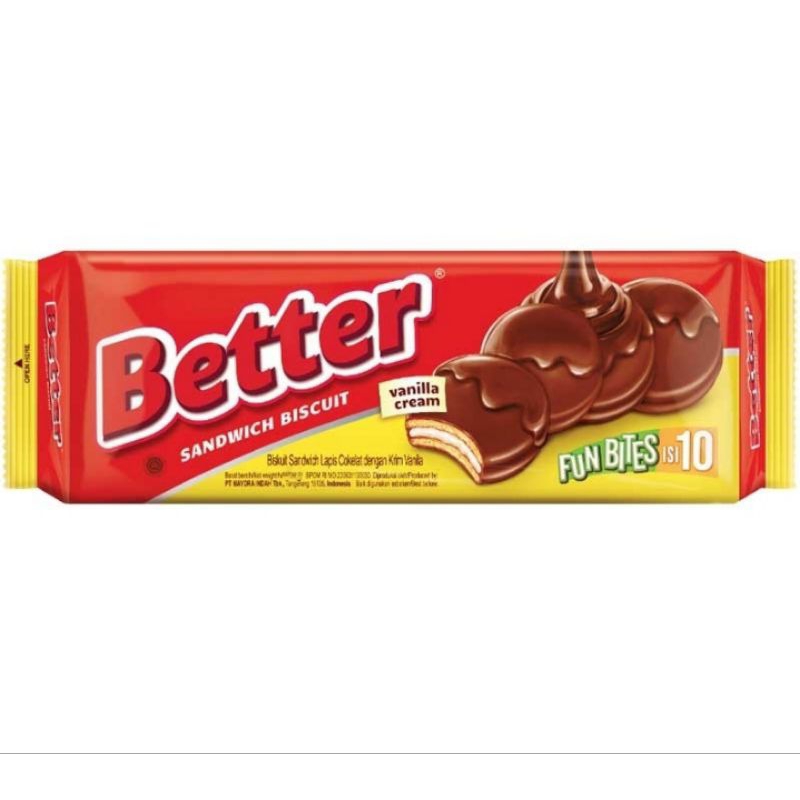 

Better Sandwich Biscuit Fun Bites Vanilla Cream 100 g