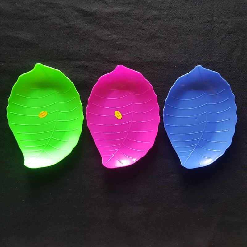 Piring Plastik Bentuk Daun / Piring Daun / Piring saji Warna