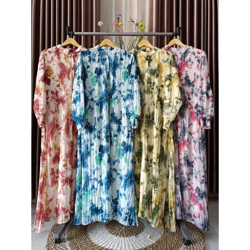 Gamis Ceruty plisket