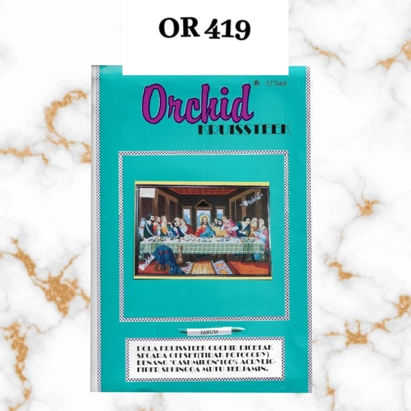 Paket kristik Orchid OR 419 Last Supper Jamuan Terakhir DIY