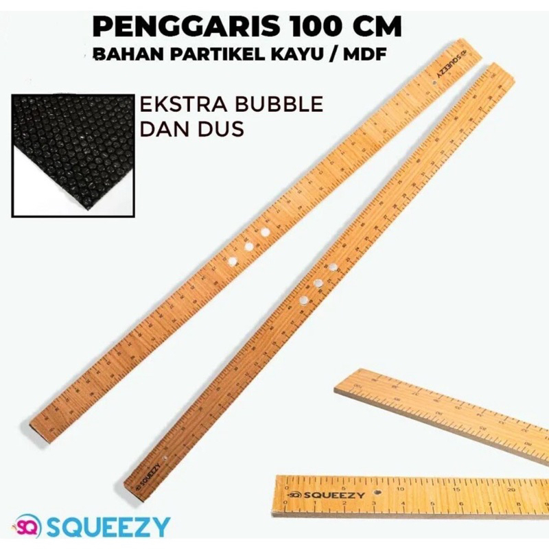 

PENGGARIS KAYU TEBAL 1 METER / 100cm (1 pcs)