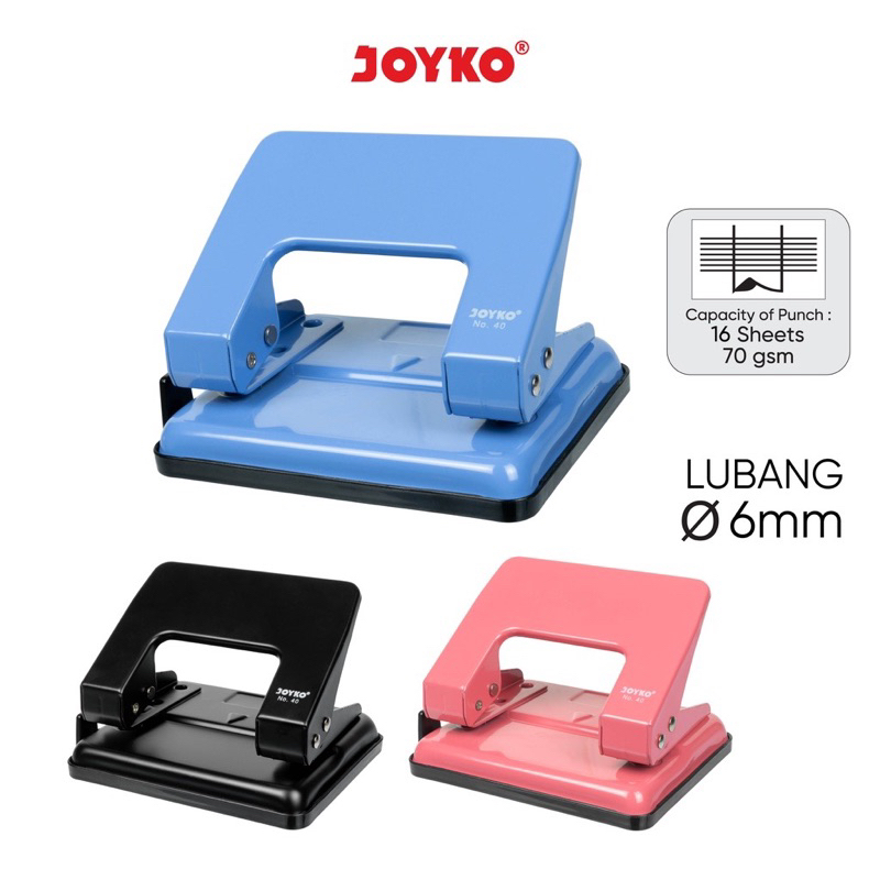 

Pembolong Kertas Sedang Joyko No.40 / Punch (1 pcs)