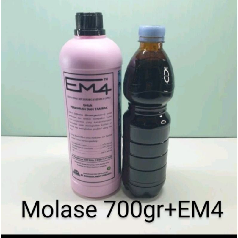 EM4 perikanan 1L+ molase700gram Paket EM4 Perikanan dan molase