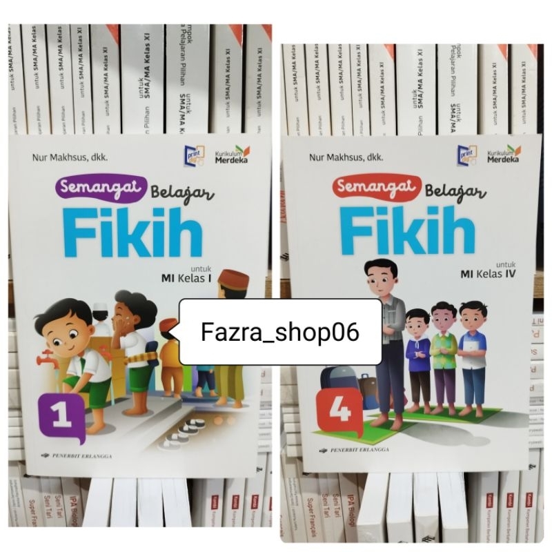 NEW & ORI Buku Semangat Belajar Fikih Fiqih MI kelas 1 4 Kurikulum Merdeka Erlangga