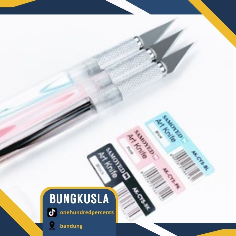 Bungkus.L.A - Pisau Seni / Ukir / Pen-Type Precision Art / Craft / Hobby Knife / Cutter Samoyed AK-C