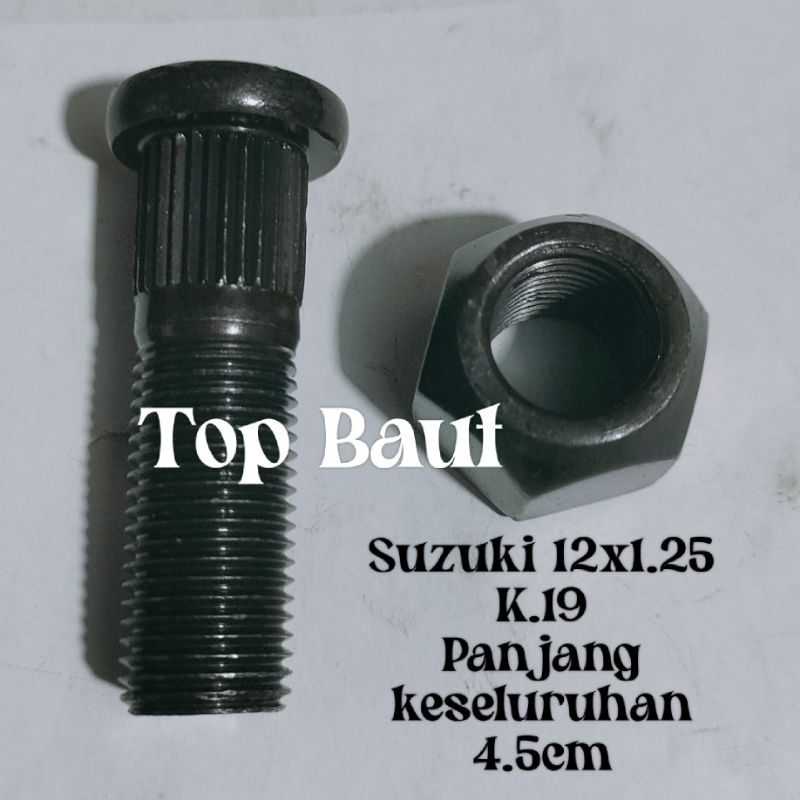 MINIMAL ORDER 10 PCS baut roda pendek suzuki carry futura jimny katana baut mur roda carry pendek 4c
