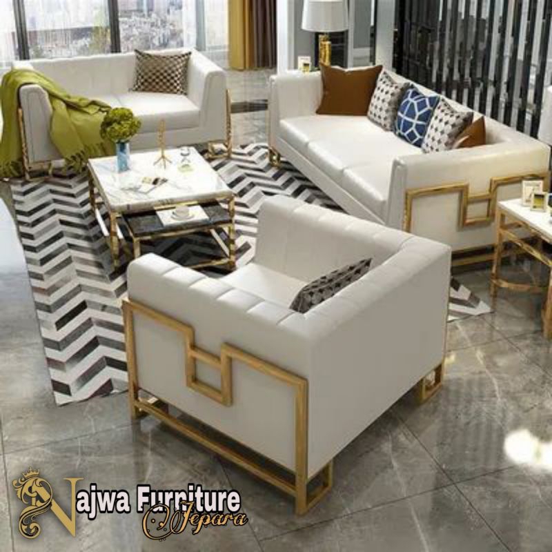 SOFA TAMU MEWAH SOFA TAMU PREMIUM SOFA TAMU STAINLES MODERN