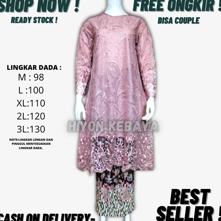 MURAH LEBAY Kebaya Tunik  Tunik Brokat  Kebaya Modern  Kebaya tile  Kebaya Favorite  Batik Couple  K