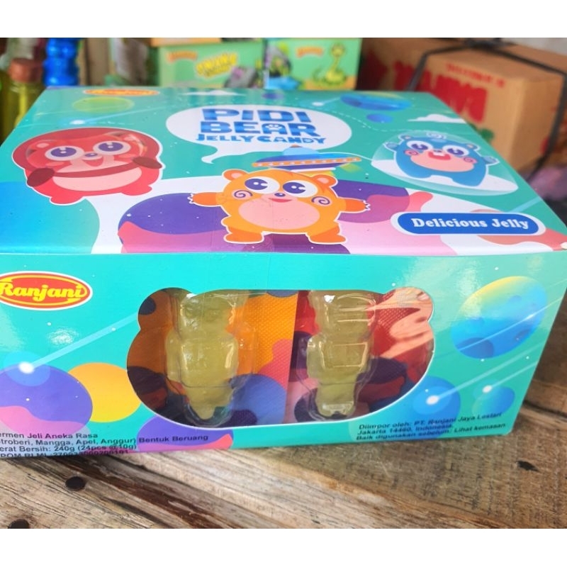 

Permen Cemilan Beruang Jelly Candy Gummy Yupi Mainan Anak Murah (isi 24 pcs)