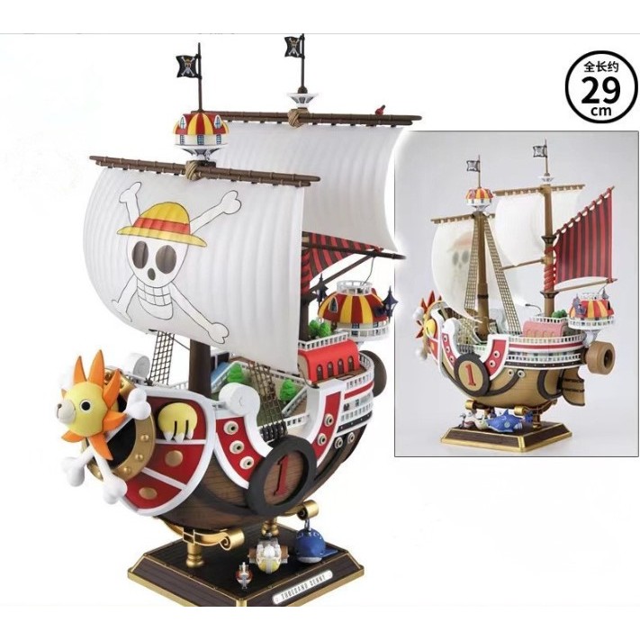 Action Figure Kapal Thousand Sunny dan Going Merry mugiwara crew One Piece Bandai Namco KWS 25cm