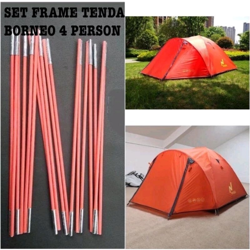 1 Lonjor Panjang Rangka Tenda Borneo  / Rangka Tenda / Tiang Tenda