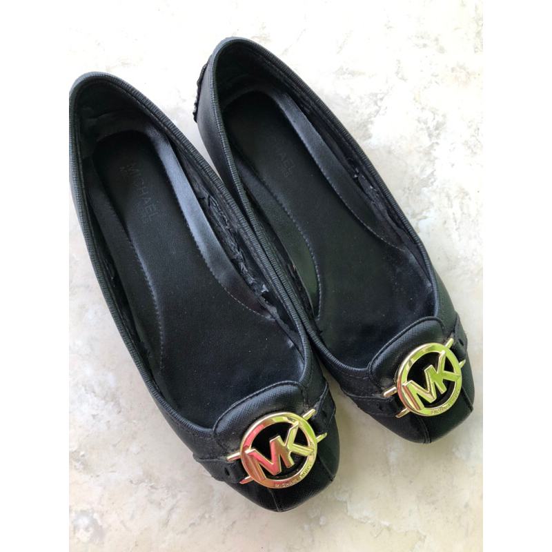 preloved flatshoes michael kors fulton moc black
