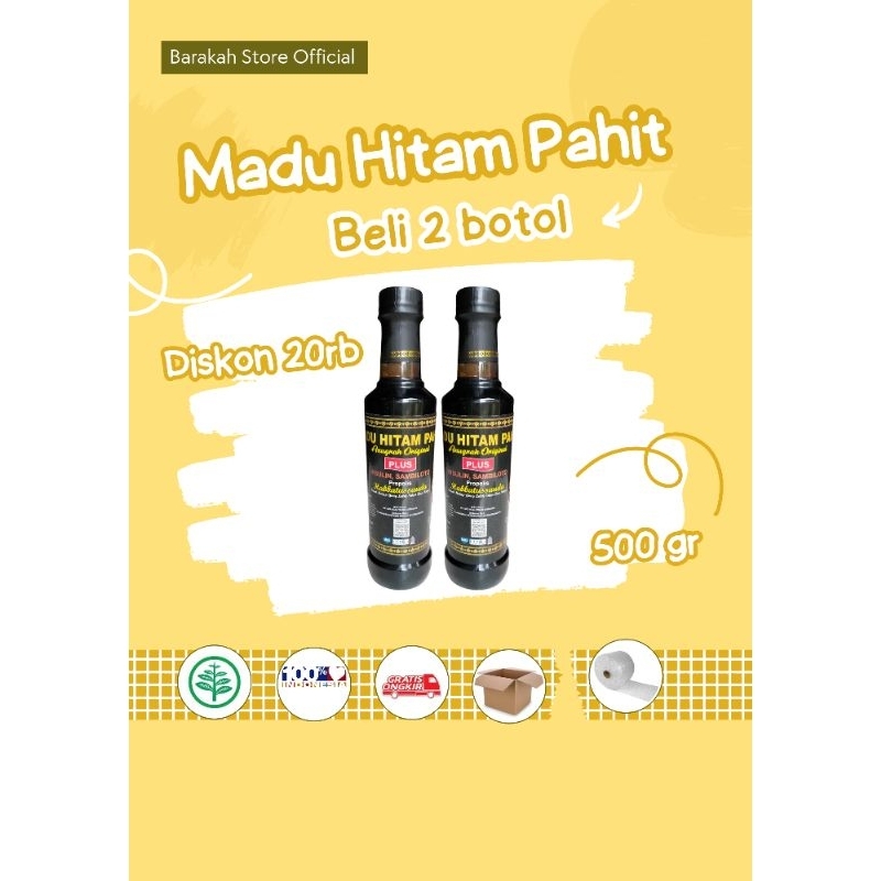 

MADU HITAM PAHIT 2 Botol, Anugrah Original