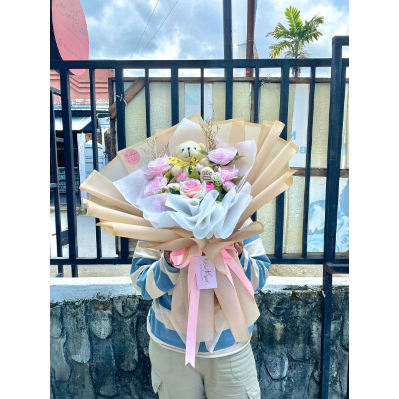 Buket Bunga ANIKA / Buket Bunga / Buket Bunga Palsu / Buket Makassar / Buket Murah Makassar