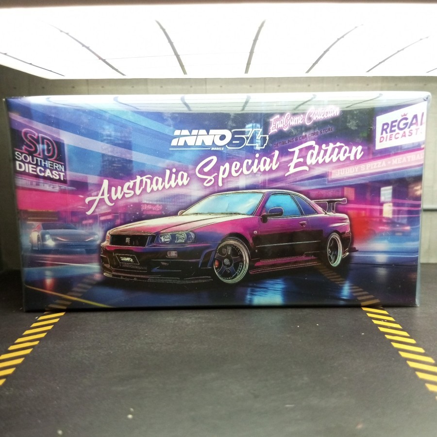 Inno64 Nissan Skyline GT-R R34 Z-Tune Endgame Purple Australia Special
