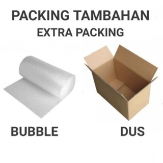 

Extra Buble Wrap / Dus KardusTambahan Packing Maksimal za